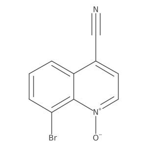 8-Bromo-4-cyanoquinoline-Noxide Structure