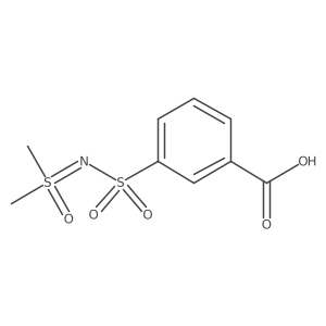 3-{[Dimethyl(oxo)-lambda6-sulfanylidene]sulfamoyl}benzoicacid Structure