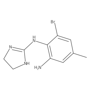 6-bromo-N1-(4,5-dihydro-1H-imidazol-2-yl)-4-methylbenzene-1,2-diamine结构式