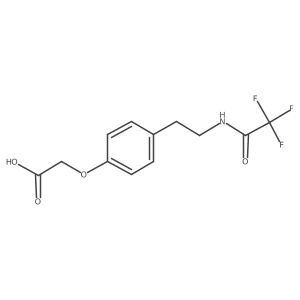 2-{4-[2-(2,2,2-Trifluoroacetamido)ethyl]phenoxy}acetic acid结构式