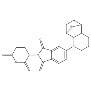 5-{3,11-diazatricyclo[6.2.1.0,2,7]undecan-3-yl}-2-(2,6-dioxopiperidin-3-yl)-2,3-dihydro-1H-isoindole-1,3-dione结构式