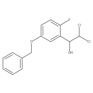 1-(5-(Benzyloxy)-2-fluorophenyl)-2,2-dichloroethanol结构式