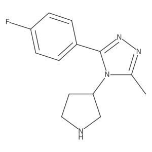 3-(4-fluorophenyl)-5-methyl-4-(pyrrolidin-3-yl)-4H-1,2,4-triazole Structure