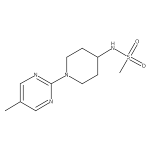 N-[1-(5-methylpyrimidin-2-yl)piperidin-4-yl]methanesulfonamide结构式