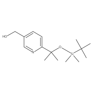 (6-(2-((tert-Butyldimethylsilyl)oxy)propan-2-yl)pyridin-3-yl)methanol Structure