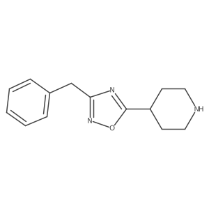 4-(3-Benzyl-1,2,4-oxadiazol-5-yl)piperidine Structure