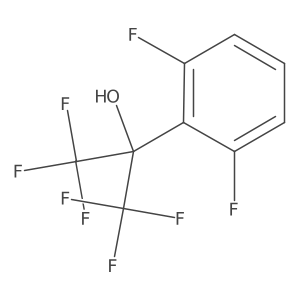2-(2,6-Difluorophenyl)-1,1,1,3,3,3-hexafluoro-2-propanol结构式