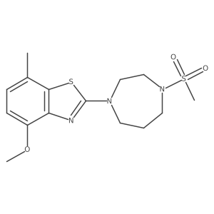 2-(4-Methanesulfonyl-1,4-diazepan-1-yl)-4-methoxy-7-methyl-1,3-benzothiazole Structure