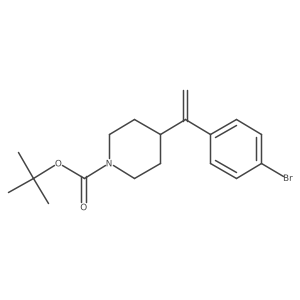 Tert-butyl 4-(1-(4-bromophenyl)vinyl)piperidine-1-carboxylate Structure