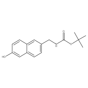 (6-Hydroxy-naphthalen-2-ylmethyl)-carbamic acid tert-butyl ester结构式