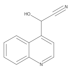 2-Hydroxy-2-quinolin-4-ylacetonitrile Structure