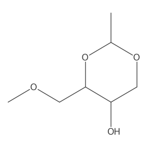 4-(Methoxymethyl)-2-methyl-1,3-dioxan-5-ol结构式