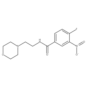 4-fluoro-N-[2-(4-morpholinyl)ethyl]-3-nitrobenzamide结构式