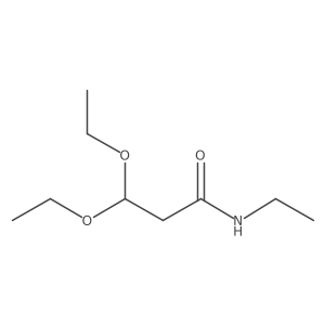 3,3-diethoxy-N-ethylpropanamide结构式