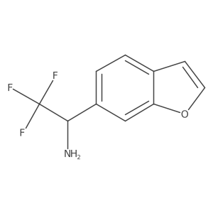 (1S)-1-(1-benzofuran-6-yl)-2,2,2-trifluoroethanamine结构式
