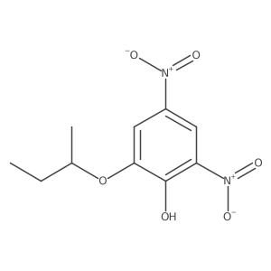 2-(1-Methylpropoxy)-4,6-dinitrophenol Structure
