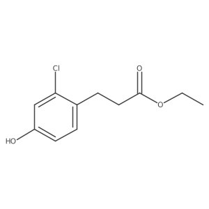 Benzenepropanoic acid, 2-chloro-4-hydroxy-, ethyl ester Structure