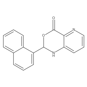 2-(1-naphthalenyl)-1H-pyrido[3,2-d][1,3]oxazin-4-one结构式