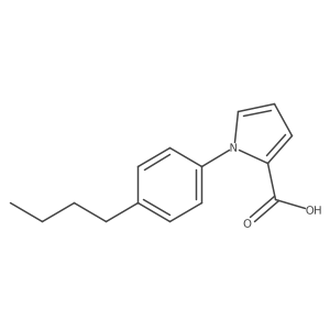 1-(4-butylphenyl)-1H-pyrrole-2-carboxylic acid结构式