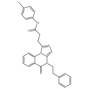 N-(4-fluorophenyl)-3-(5-oxo-4-phenethyl-4,5-dihydro-[1,2,4]triazolo[4,3-a]quinazolin-1-yl)propanamide Structure