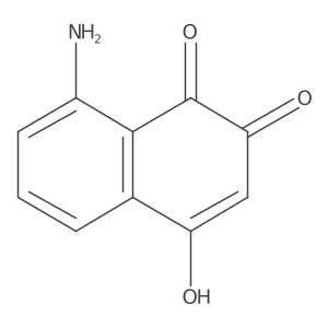 1,4-Naphthalenedione, 8-amino-2-hydroxy-结构式