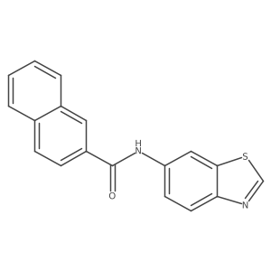 N-(benzo[d]thiazol-6-yl)-2-naphthamide Structure