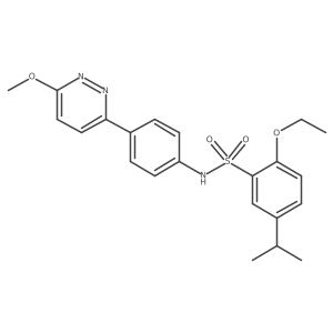 2-ethoxy-5-isopropyl-N-(4-(6-methoxypyridazin-3-yl)phenyl)benzenesulfonamide Structure