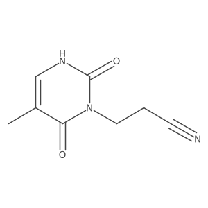 3,6-Dihydro-5-methyl-2,6-dioxo-1(2H)-pyrimidinepropanenitrile结构式