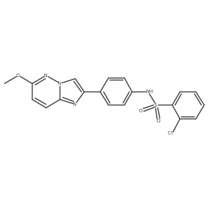 2-chloro-N-(4-(6-methoxyimidazo[1,2-b]pyridazin-2-yl)phenyl)benzenesulfonamide Structure