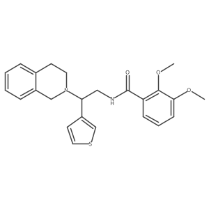N-(2-(3,4-dihydroisoquinolin-2(1H)-yl)-2-(thiophen-3-yl)ethyl)-2,3-dimethoxybenzamide Structure