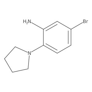 5-Bromo-2-(pyrrolidin-1-yl)aniline结构式