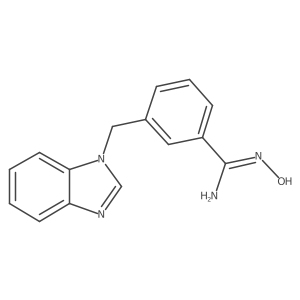 3-(1H-1,3-benzodiazol-1-ylmethyl)-N'-hydroxybenzene-1-carboximidamide Structure
