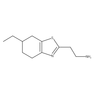 2-(6-Ethyl-4,5,6,7-tetrahydro-1,3-benzothiazol-2-YL)ethan-1-amine结构式