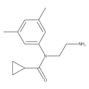 N-(2-Aminoethyl)-N-(3,5-dimethylphenyl)cyclopropanecarboxamide Structure