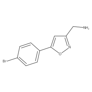 (5-(4-Bromophenyl)isoxazol-3-yl)methanamine结构式