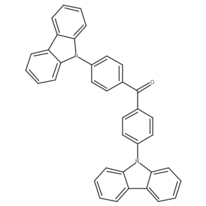 Bis[4-(9H-carbazol-9-yl)phenyl]methanone结构式