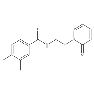 3,4-dimethyl-N-(2-(6-oxopyridazin-1(6H)-yl)ethyl)benzamide Structure