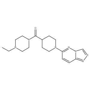 (4-ethylpiperazin-1-yl)-[1-([1,2,4]triazolo[4,3-b]pyridazin-6-yl)-4-piperidyl]methanone Structure