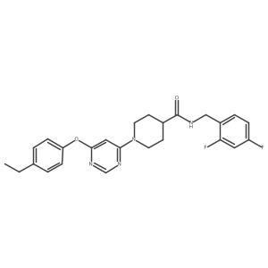 N-(2,4-difluorobenzyl)-1-[6-(4-ethylphenoxy)pyrimidin-4-yl]piperidine-4-carboxamide Structure