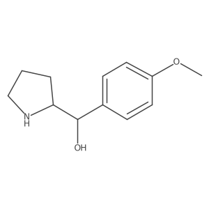 (4-Methoxyphenyl)(pyrrolidin-2-yl)methanol结构式