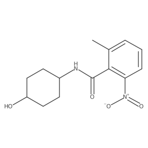 Benzamide, N-(4-hydroxycyclohexyl)-2-methyl-6-nitro- Structure