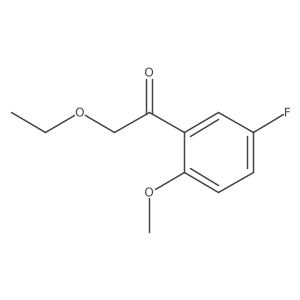 2-Ethoxy-1-(5-fluoro-2-methoxyphenyl)ethan-1-one结构式