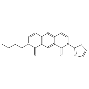 2-butyl-8-(1H-1,2,4-triazol-5-yl)pyrido[4,3-b][1,6]naphthyridine-1,9(2H,8H)-dione结构式