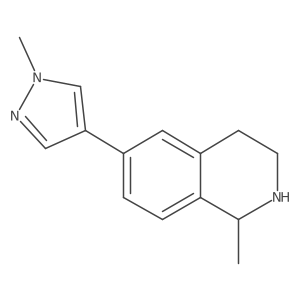 1-Methyl-6-(1-methyl-1H-pyrazol-4-yl)-1,2,3,4-tetrahydro-isoquinoline结构式