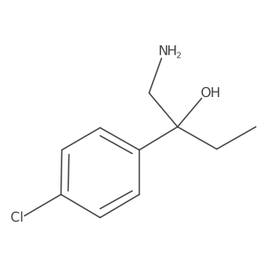 1-Amino-2-(4-chlorophenyl)butan-2-ol结构式