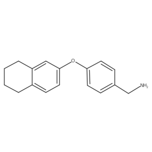 4-(5,6,7,8-Tetrahydronaphthalen-2-yloxy)benzylamine结构式