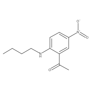 2'-(Butylamino)-5'-nitroacetophenone结构式