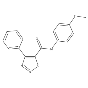 N-(4-methoxyphenyl)-4-phenyl-1,2,3-thiadiazole-5-carboxamide Structure