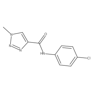 N-(4-chlorophenyl)-1-methyl-1H-1,2,3-triazole-4-carboxamide结构式