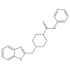 1-((1H-benzo[d]imidazol-2-yl)methyl)-N-(pyridin-3-yl)piperidine-4-carboxamide Structure